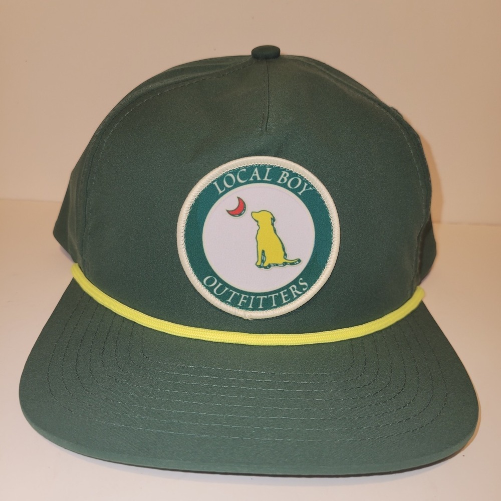 Local Boy Outfitters Ball Marker Snapback Hat Cat Green Masters